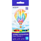 Карандаши цветные 12шт Kite Classic K-051