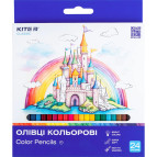 Карандаши цветные 24шт Kite Classic K-055