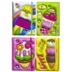 Блокнот А5 80л. Лидер Вкусняшки-3D с резинкой 1814-17