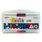 Маркер универсальный акриловый Aodemei Acrylic Marker набор 36 шт трехгранные 6130-36 в пластиковом футляре