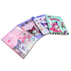 Блокнот А5 60л. PVC Kuromi с ручкой, ассорти 223766