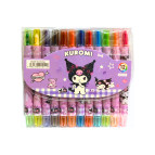 Карандаши восковые 12цв. Kuromi выдвижные 2011