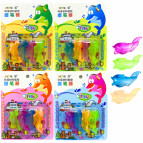 Насадка на ручку тренажер для формирования почерка Рыбка набор 4шт 5575