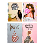 Тетрадь на спирали А5 80л. ТВП обложка Лидер Особенный день 1813-21 в клетку