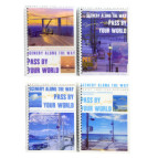 Тетрадь на спирали А5 50л. пластиковая обложка Лидер Восток-запад, клеточка №77642