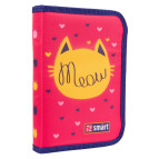 Пенал  1 отделение с 2 отворотами 1 Вересня Smart HP-04 Meow 533282