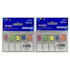 Стикеры-закладки пластиковые 5цв.*20л. Jinxin Цифры 45*12мм Р18-5-К