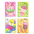 Блокнот А5 80л. Лидер ПВХ Вкусняшки-3D, ассорти 32-002