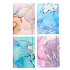 Блокнот А5 80л. Лидер с резинкой 5703-21 Мраморный