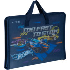 Портфель А4 Kite мод 202 Hot Wheels пластик на молнии HW24-202