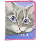 Папка для тетрадей B5 Class на молнии Lovely Cat 5629-24C