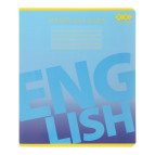 Тетрадь школьная предметная Английский А5+ 168*203мм 48л. ZiBi в клетку Gradient ZB.1702-14