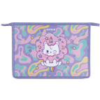 Папка А4+ Kite на молнии Rainbow Catcorn K24-428-1