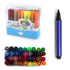 Фломастеры 36 цв. Mouse 1771-36 на водной основе, в пластиковом боксе