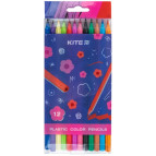 Карандаши цветные акварельные 12цв. Kite мод 049 Flower K24-049-1