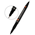 Маркер перманентный для CD Aodemei 2 наконечника черный М6105 тонкий