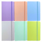 Блокнот А6 80л. Лидер с резинкой 1872-6 Макарун