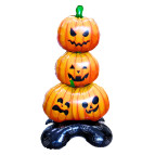 Шарик воздушный фольга Хеллоуин Halloween 3-и тыквы 109*61*40см YY-F0980