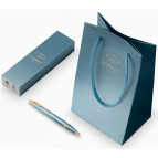 Ручка шариковая Parker 29132 IM 17 Rituals Turquoise Green позол + Пакет Parker Rituals