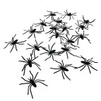 Хэллоуин Набор декоративных элементов Halloween Паучки 5см, 20шт №658/23-121