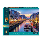 Пазлы  DankoToys 1000 эл. DT C1000-13-07 680*475 Naviglio Grande canal in Milan, Italy