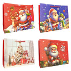 Пакет подарочный бумажный 25*19,5*9,5см SD-003-S Новогодний, ассорти