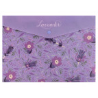 Папка А4 Axent на кнопке Lavender-2 1495-37-A
