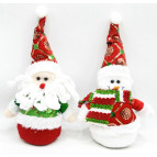 Игрушка мягкая, Лидер Дед Мороз - Снеговик h-25см, ассорти 94053