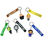 Брелок резиновый Семейка Адамсов 5-5,5см с лентой Back to Life, ассорти №MS-24-449