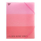 Папка-органайзер А4 на резинке Yes 4 отделения Rose Gold 491749