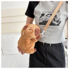 Сумка через плечо Lux детская плюшевая Капибара №0881-115/2883