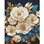 Алмазная живопись мозаика по номерам на холсте - 40*50см Идейка АМО7996 Белая симфония с голограммными стразами