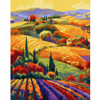 Картина раскраска по  номерам на холсте  - 40*50см Идейка КН6352 Красочный пейзаж