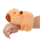 Игрушка мягкая Капибара на руку браслет маленькая h-14см