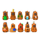 Брелок резиновый Капибара 5см, ассорти ZB-495/YL-7018