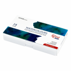 Краски акварельные Rosa Studio набор 24цв. в полукюветах (1,6мл) 3405024