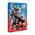 Папка-короб А4 на резинках Yes картон для труда 491905 Marvel Avengers