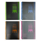 Тетрадь на спирали В5 120л. пластиковая обложка 6 разделов, Block ассорти №В5-8251