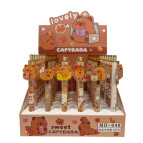 Ручка гелевая Капибара автоматическая, синяя, цвет корпуса ассорти №948