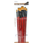 Набор кистей 6шт Artist Brushes синтетика плоская прямая (№2,4,6,8,10,12) HB-30460/HB3460A