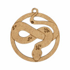 Заготовка для декорирования Rosa Talent (ХДФ) набор 4шт Змея 7,5*8,5см 48017858