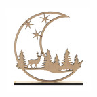 Заготовка для декорирования Rosa Talent (ХДФ) Елочки и Олень 17*2*18см 48017852