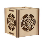 Заготовка для декорирования Rosa Talent (фанера) подсвечник Праздничные огоньки-1 6*6*6см 4801764