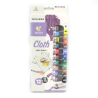 Краски акриловые по ткани Dozen набор 12цв. по 12мл CL1212-8/0677