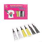 Краски акриловые по ткани Dozen набор 6цв. по 12мл контур-линер 0673