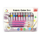 Краски акриловые по ткани Dozen набор 12цв. по 12мл + кисти и палитра F121241/0680