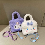 Сумка через плечо Лидер детская меховая Друзья Kuromi 20*18см, ассорти №2693-3