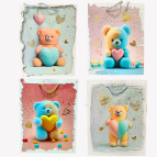 Пакет подарочный бумажный 18*23*10см Авоська 969С-S