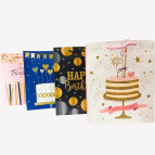 Пакет подарочный бумажный 26*32*10см Авоська 129-M