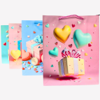 Пакет подарочный бумажный 26*32*10см Авоська 525-M